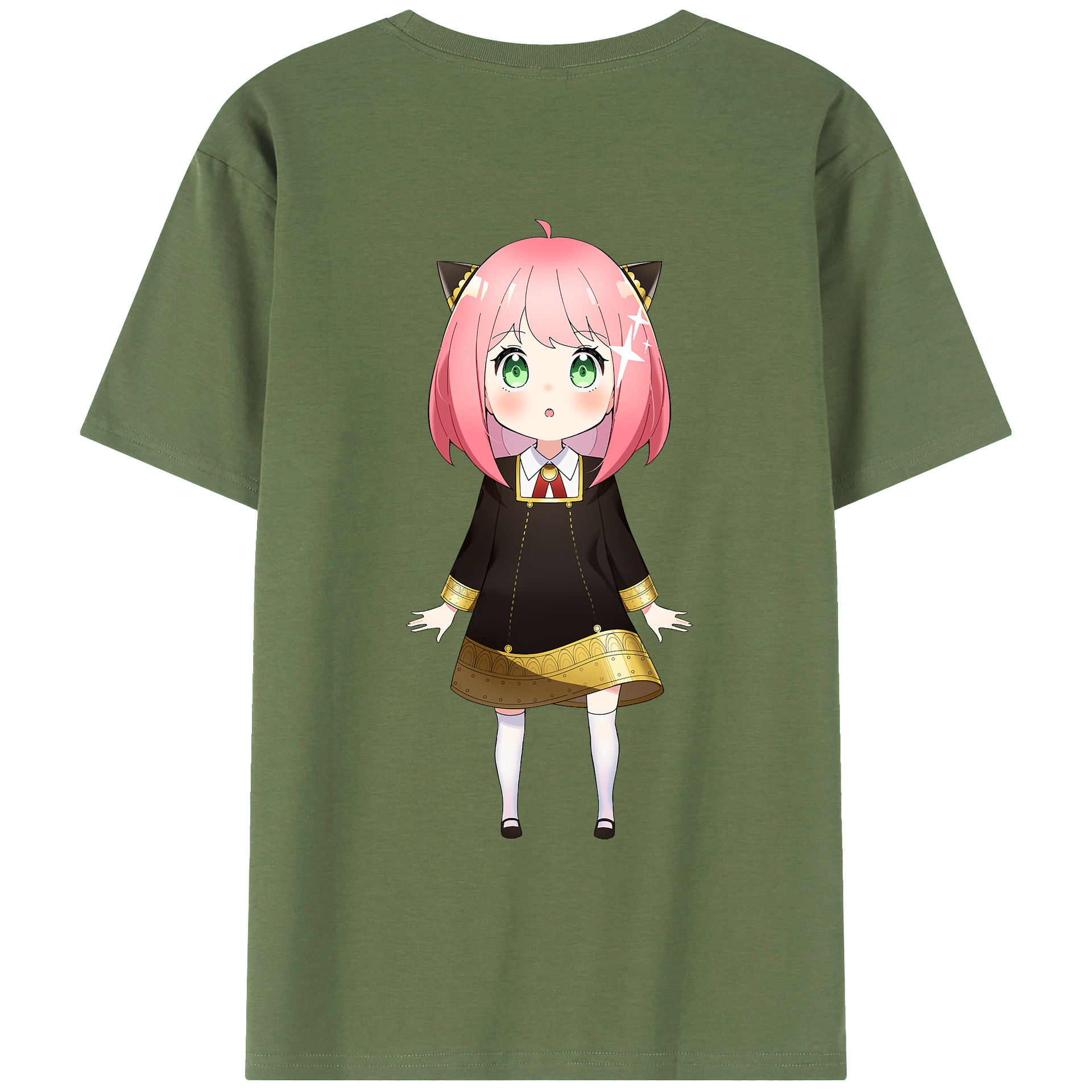 （画像用） SPY×FAMILY间谍家家酒 綿100％ メンズ半袖Tシャツ（バックプリント） 通気性